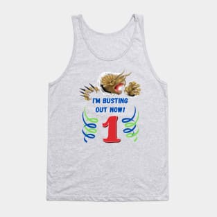 1st Birthday Dinosaur Tank Top